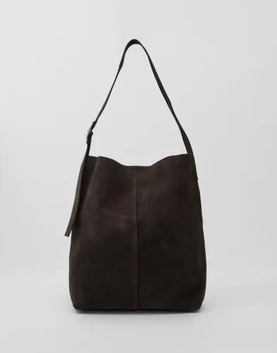 BECKSÖNDERGAARD - Brun - Suede Mae Buckle Bag 