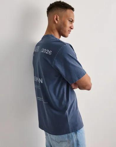 Selected Men Anrro Cph Ss O-Neck Tee Kortärmade t-shirts Blå 