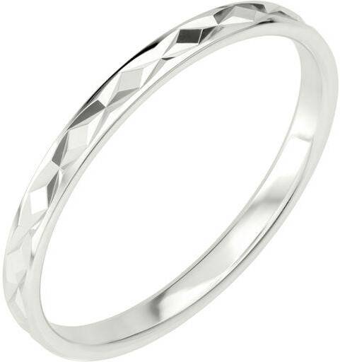 Förlovningsring i äkta silver 2mm, 44 