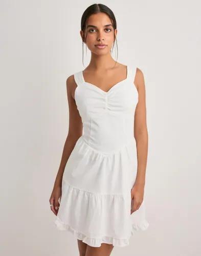 Vero Moda - Vit - Vmjamie Sl Short Dress Wvn 