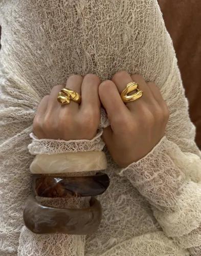 Muli Collection - Guld - Terra Duo Ring 