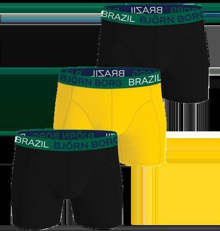 Björn Borg Cotton Stretch Boxers Brazil 3-pack Svart, XXL 