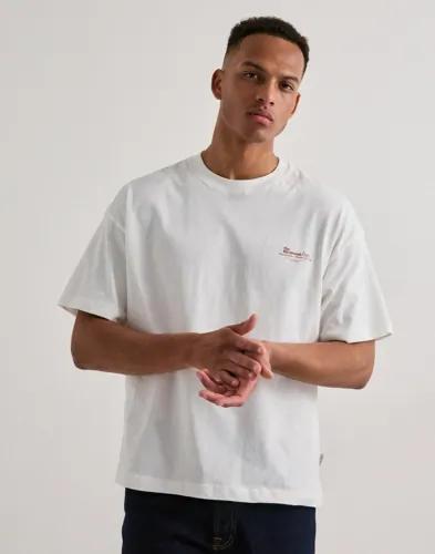 Jack & Jones Jormaine Food Tee Ss Crew Neck T-shirts med tryck Vit 