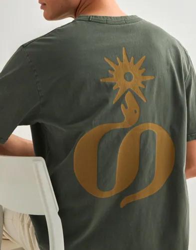 Neuw Salvia Tee T-shirts med tryck Grön 