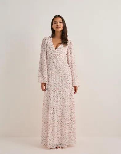 Nelly - Blommig - Maxi Frill Dress 