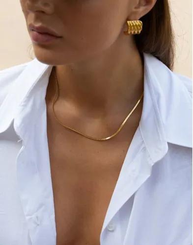 Muli Collection - Guld - Thin snake Chain Necklace 