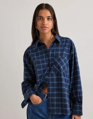 Only - Blå - Onltea L/S Shirt Wvn 