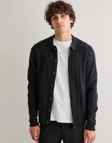 Casual Friday Cfbosse Knit Cardigan Cardigans & Koftor Blå 