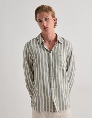 Solid Sdfried Ls Skjortor Beige 
