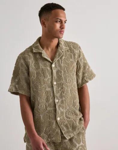 OAS Sunero Cuba Shirt Kortärmade skjortor Beige 