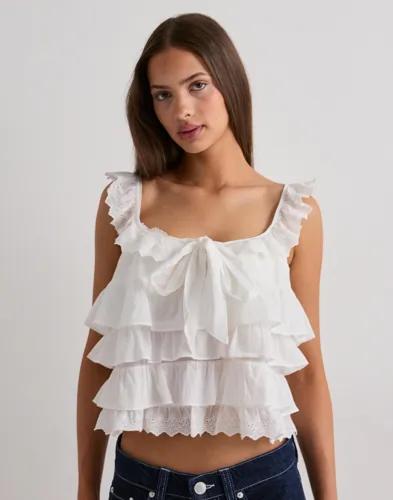 Vero Moda - Vit - Vmsandy Sl Layered Top Wvn 