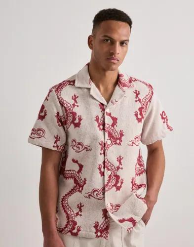 OAS Nimbus Cuba Shirt Kortärmade skjortor Röd 