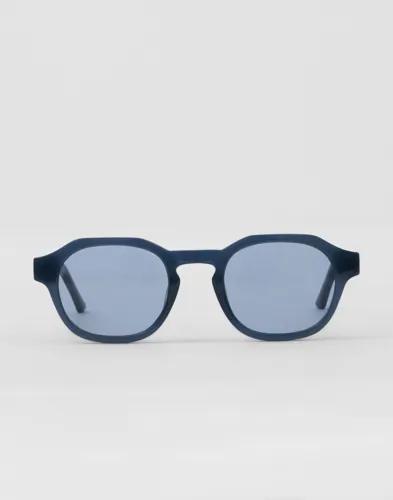 A.Kjærbede Zan Runda solglasögon Blå 