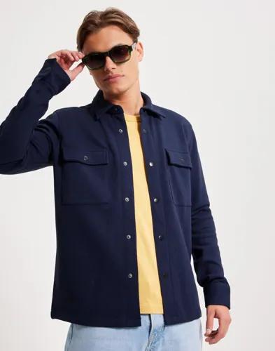 Selected Men Slhjackie Sweat Jacket Noos Overshirts Blå 