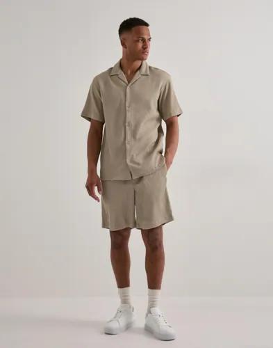 Jack & Jones Jjeharrison Resort Shirt Ss Sn Set Kortärmade skjortor Beige 