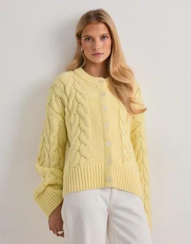 Vero Moda - Gul - Vmsvea Thea Ls O-Neck Cable Cardiga 