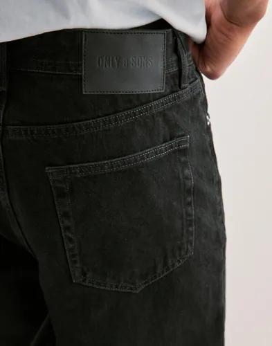 Only & Sons Onsfade Loose Wb 6778 Tai Dnm Noos Loose fit jeans Svart 