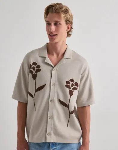 Only & Sons Onssonny Rlx Ss Shirt Knit Kortärmade skjortor Beige 