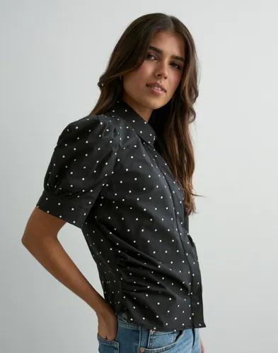 Neo Noir - Svart - Frannie Dot Shirt 