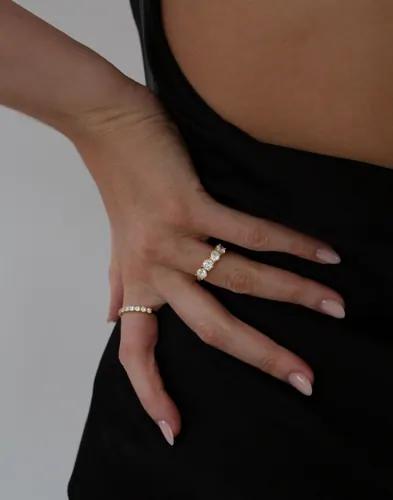 Muli Collection - Guld - Quatro Zirconia Ring 