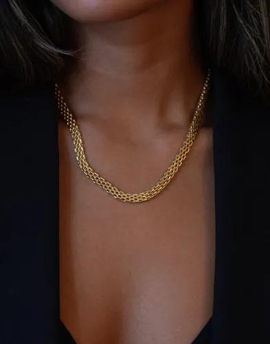 Muli Collection - Guld - Meshlink Necklace 