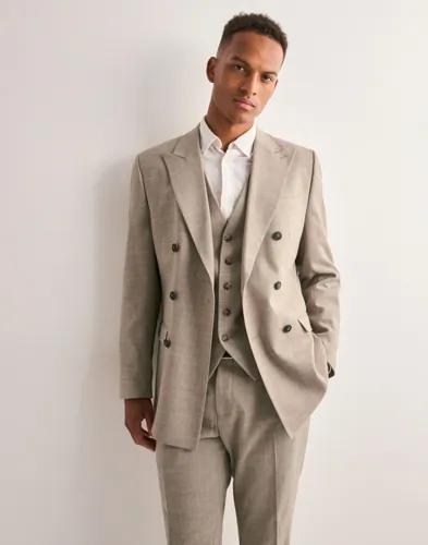 Selected Men Slhslim-Oasis Sun Db Blz Kavajer Beige 