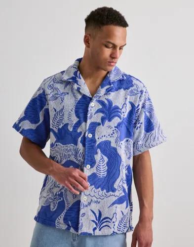 OAS Mystea Cuba Shirt Kortärmade skjortor Blå 