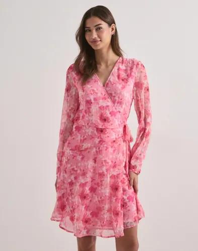 Vero Moda - Rosa - Vmsmilla L/S Detail Short Wrap Dres 