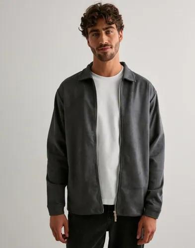 Brand Island Denki Zip Jacket Overshirts Grå 