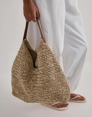 BECKSÖNDERGAARD - Beige - Paper Straw Siena Bag 
