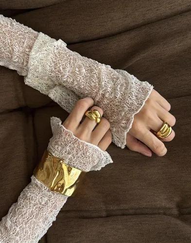 Muli Collection - Guld - Dune Cuff Bracelet 