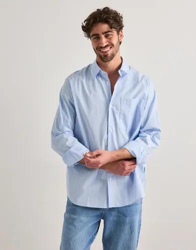 Selected Men Anraslund Classic Stripe Ls Shirt Skjortor 