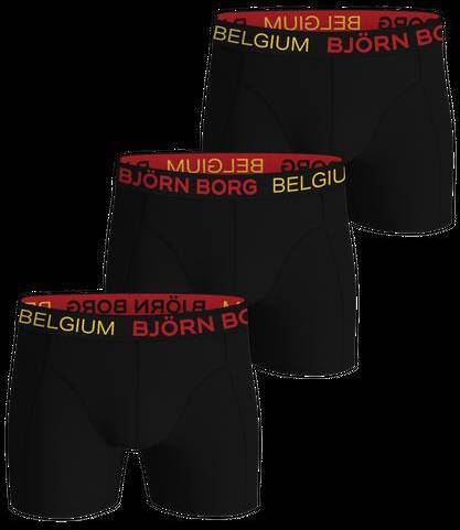 Björn Borg Cotton Stretch Boxers Belgium 3-pack Svart, XXL 