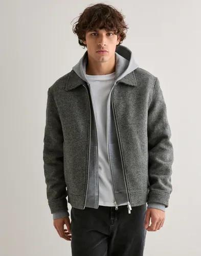 Selected Men Slhphilip Wool Blend Jkt Noos Vårjackor Grå