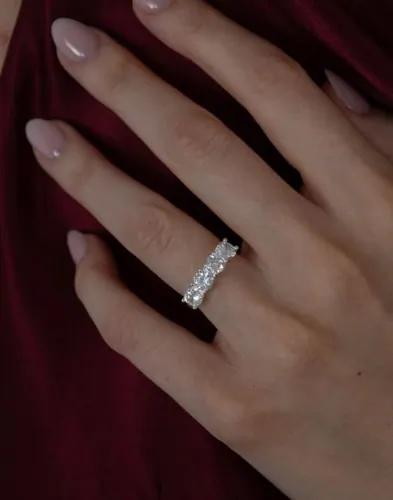 Muli Collection - Silver - Quatro Zirconia Ring 