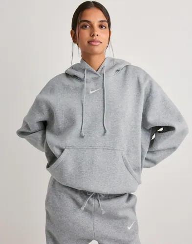 Nike - Grå - W Nsw Phnx Flc Os Po Hoodie 