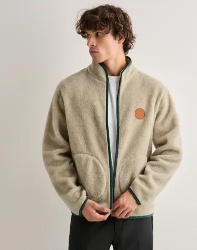 Gant Wool Fleece Fleecejackor Beige
