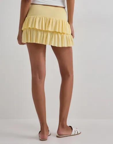 Nelly - Gul - Mini Frill Skirt