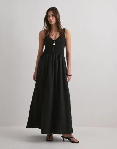 Vero Moda - Svart - Vmvally Sl Long Dress Jrs Noos 