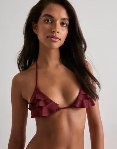 Nelly - Röd - Flounce Bikini Triangle 