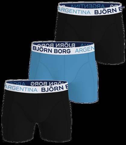 Björn Borg Cotton Stretch Boxers Argentina 3-pack Svart, XXL 