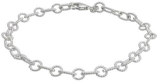  i äkta silver twistade länkar 