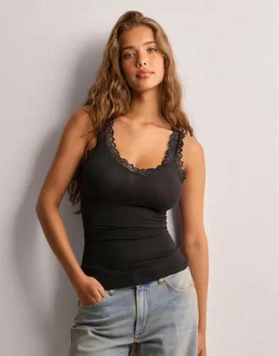 Vero Moda - Svart - Vmrosa Sl Top Ga Jrs Noos 