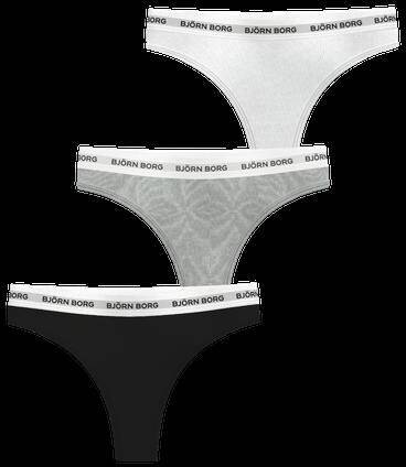 Björn Borg Logo Thongs 3-pack Multi, XXL 