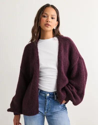 Vero Moda - Röd - Vmmaybe Ls Open Cardigan Noos