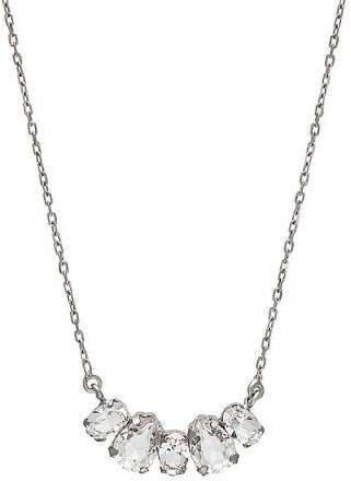 Halsband i silver med kristaller 