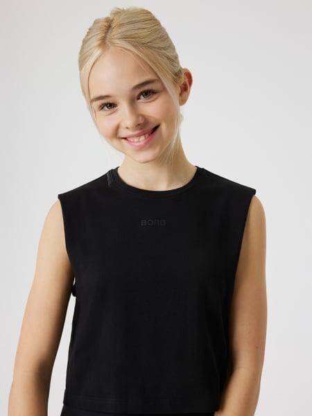 Björn Borg Borg Cropped Tank Top Svart, 170 